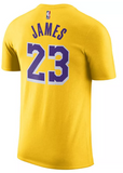 Los Angeles Lakers NBA Nike - LeBron James Icon Name & Number T-Shirt