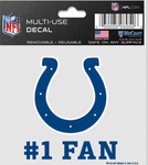 Indianapolis Colts NFL WinCraft - #1 Fan 3" X 4" Multi-use Decal