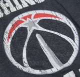 Washington Wizards NBA New Era - Women's Tri-Blend Glitter Logo T-Shirt