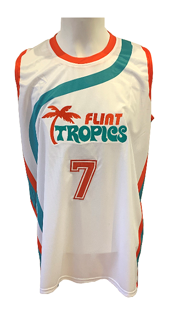 Coffee Black #7 Semi Pro Movie Basketball Jersey Flint Tropics Jersey  Stitched