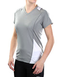 Firstar FLOW Womens V-Neck Short Sleeve Tee - Grey