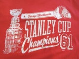 Chicago Blackhawks NHL - '61 Stanley Cup Champions - T-Shirt