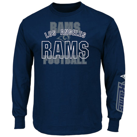 Los Angeles Rams NFL Majestic - Primary Receiver Slogan Long Sleeve T-Shirt