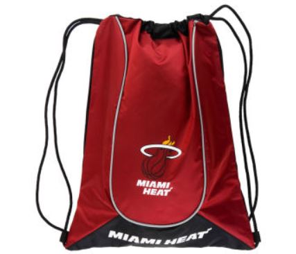 Miami Heat NBA Forever Collectibles - Doubleheader Drawstring Backpack