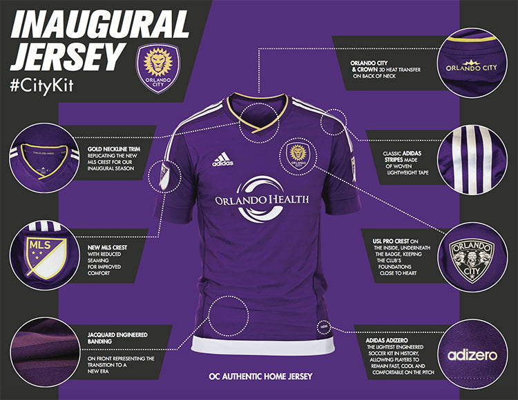 Orlando City MLS adidas - Primary Authentic Jersey – Pro Look Sports &  Apparel