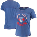 New York Rangers NHL Alyssa Milano - Women's Gridiron T-Shirt