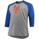 New York Mets MLB Majestic - 3/4-Sleeve Raglan T-Shirt