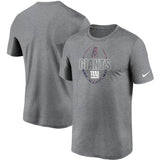 New York Giants NFL Nike - Heathered Gray Icon Performance T-Shirt