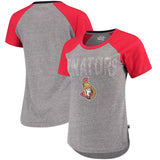Ottawa Senators NHL Alyssa Milano -Women's Conference Tri-Blend T-Shirt