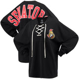 Ottawa Senators NHL Fanatics - Women's Lace Up Long Sleeve Spirit T-Shirt
