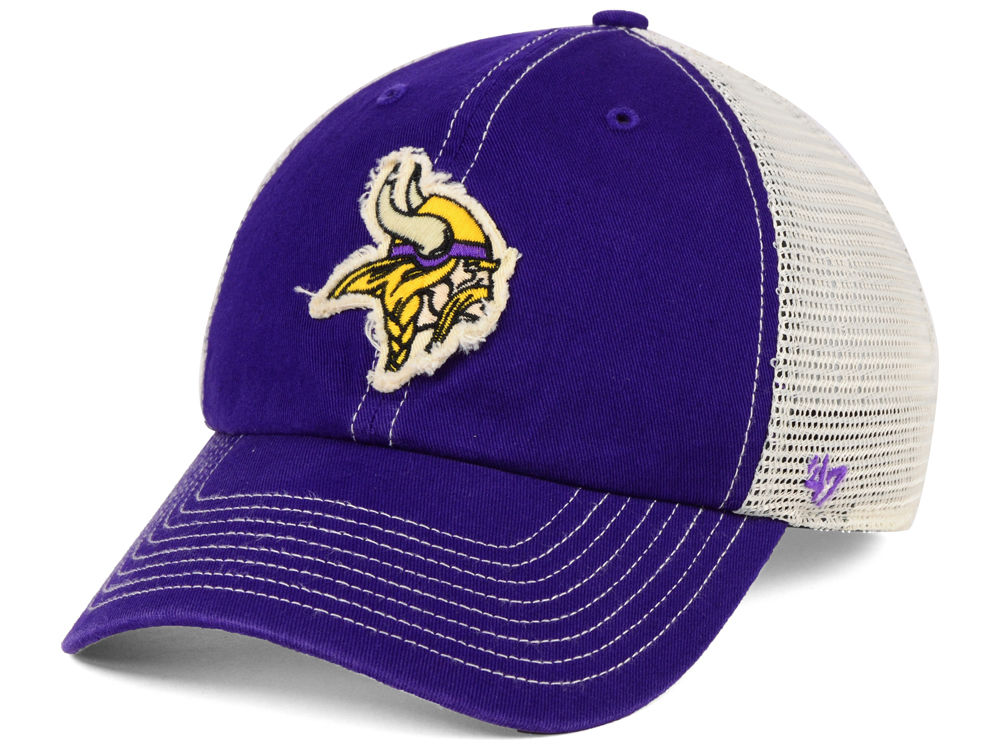 Minnesota Vikings 47 Brand NFL Clean Up Adjustable Strapback Hat