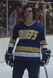 Charlestown Chiefs Slap Shot - Blue #18 Jeff Hanson Jersey