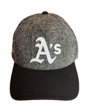 Athletics MLB Mitchell & Ness – Pro Pinch 3D Logo Herringbone Snapback Cap