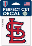 St Louis Cardinals MLB WinCraft - 4" x 4" Perfect Cut Decal