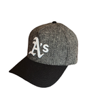 Athletics MLB Mitchell & Ness – Pro Pinch 3D Logo Herringbone Snapback Cap