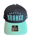 Seattle Kraken NHL Fanatics – 3D Wordmark Snapback Cap