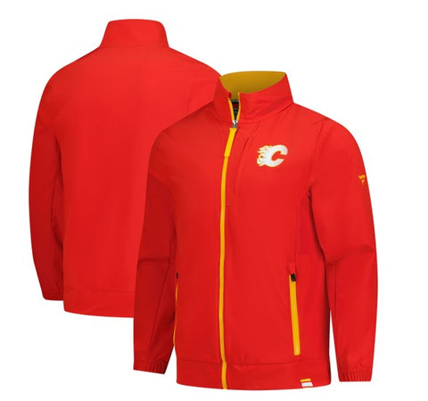 Calgary Flames NHL Fanatics - Authentic Pro Full-Zip Coaches Jacket