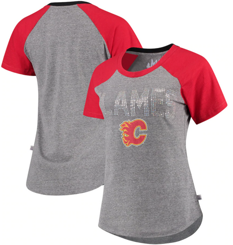 Calgary Flames NHL Alyssa Milano - Women's Conference T-Shirt