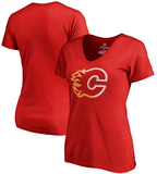 Calgary Flames NHL Fanatics - Women's Gradient Logo T-Shirt