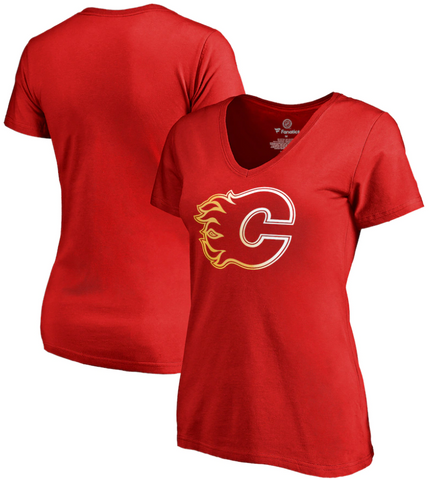 Calgary Flames NHL Fanatics - Women's Gradient Logo T-Shirt