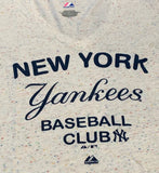 New York Yankees MLB Majestic - City Pretty V-Neck Confetti Flecked Tee
