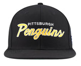 Pittsburgh Penguins NHL Mitchell & Ness - Team Script Snapback Cap