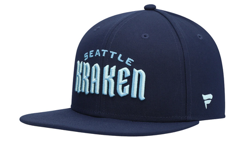 Seattle Kraken NHL Fanatics - Wordmark Logo Snapback Cap