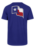 Texas Rangers MLB ’47 Brand - Silver Lining Super Rival T-Shirt