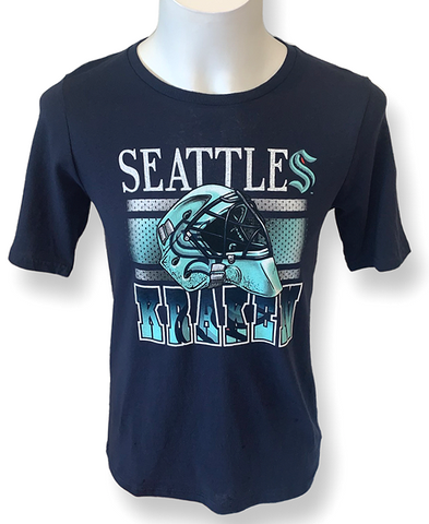 Seattle Kraken NHL Team Apparel – Youth - Helmet Head T-Shirt