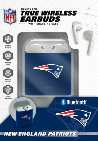 New England Patriots NFL Prime Brands - True Wireless Earbuds