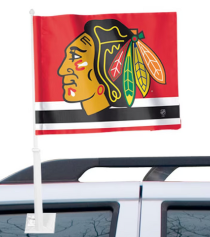 Chicago Blackhawks NHL WinCraft - 11" x 13" Two-Sided Car Flag