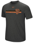 San Francisco Giants MLB Under Armour - Stripe Logo Tri-Blend T-Shirt