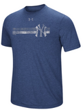 New York Yankees MLB Under Armour - Stripe Logo Tri-Blend T-Shirt