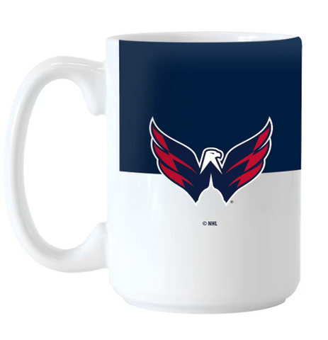 Washington Capitals NHL Logo Brands - 15oz. Colorblock Mug