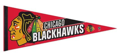Chicago Blackhawks NHL WinCraft – 12”x30” Premium Pennant