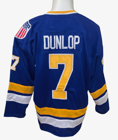 Charlestown Chiefs Slap Shot - Blue #7 Reggie Dunlop Jersey