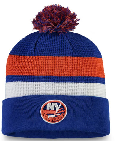 New York Islanders NHL Fanatics - Authentic Pro Cuffed Knit Beanie