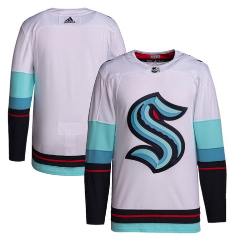 Seattle Kraken NHL adidas - White Away Authentic Jersey