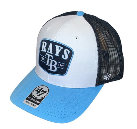 Tampa Bay Rays MLB 47 Brand – Tri Tone Squad Adjustable Trucker Cap