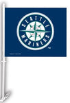 Seattle Mariners MLB Rico Industries – Double Sided Car Flag