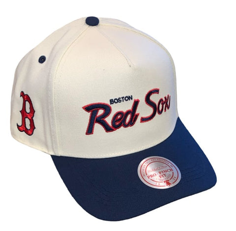 Boston Red Sox MLB Mitchell & Ness - Pro Pinch Script Snapback Cap