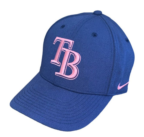 Tampa Bay Rays MLB Nike - Club Velcro Strap Cap Blue/Rose