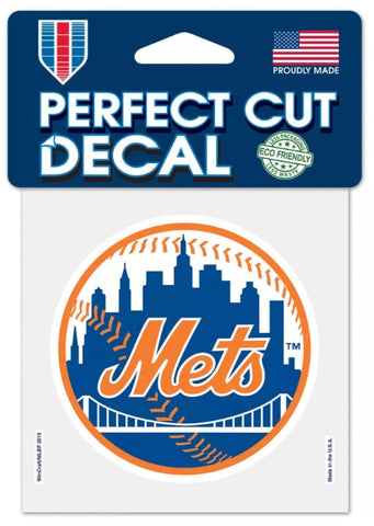 New York Mets MLB Wincraft – 4” x 4” Perfect Cut Decal