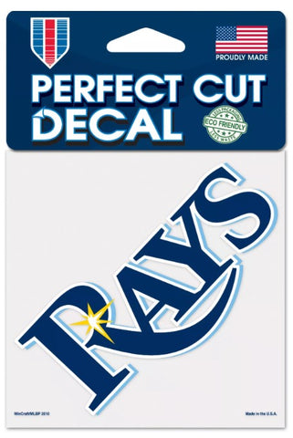 Tampa Bay Rays MLB Wincraft – 4” x 4” Perfect Cut Decal