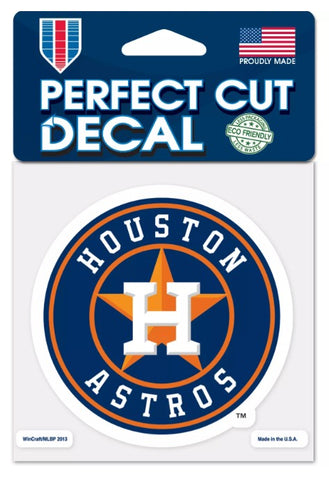 Houston Astros MLB Wincraft – 4” x 4” Perfect Cut Decal