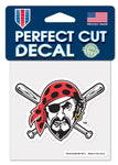 Pittsburgh Pirates MLB Wincraft – 4” x 4” Perfect Cut Decal