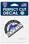 Colorado Rockies MLB Wincraft – 4” x 4” Perfect Cut Decal