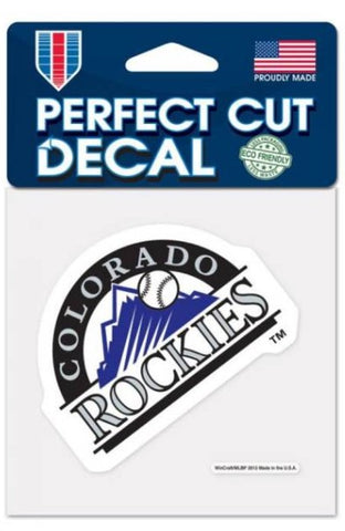 Colorado Rockies MLB Wincraft – 4” x 4” Perfect Cut Decal