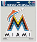 Miami Marlins MLB Wincraft – 4” x 4” Perfect Cut Decal