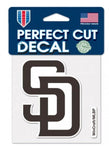 San Diego Padres MLB Wincraft – 4” x 4” Perfect Cut Decal